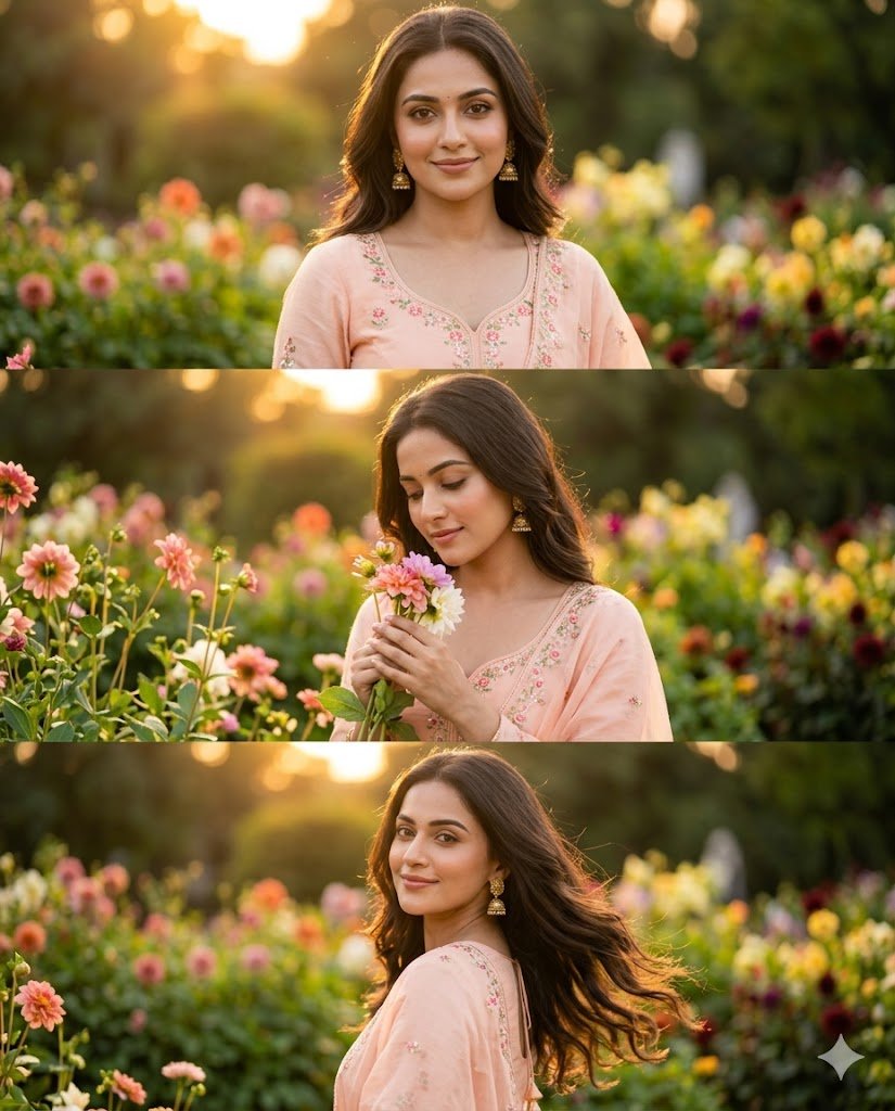 Blooming Garden Triptych