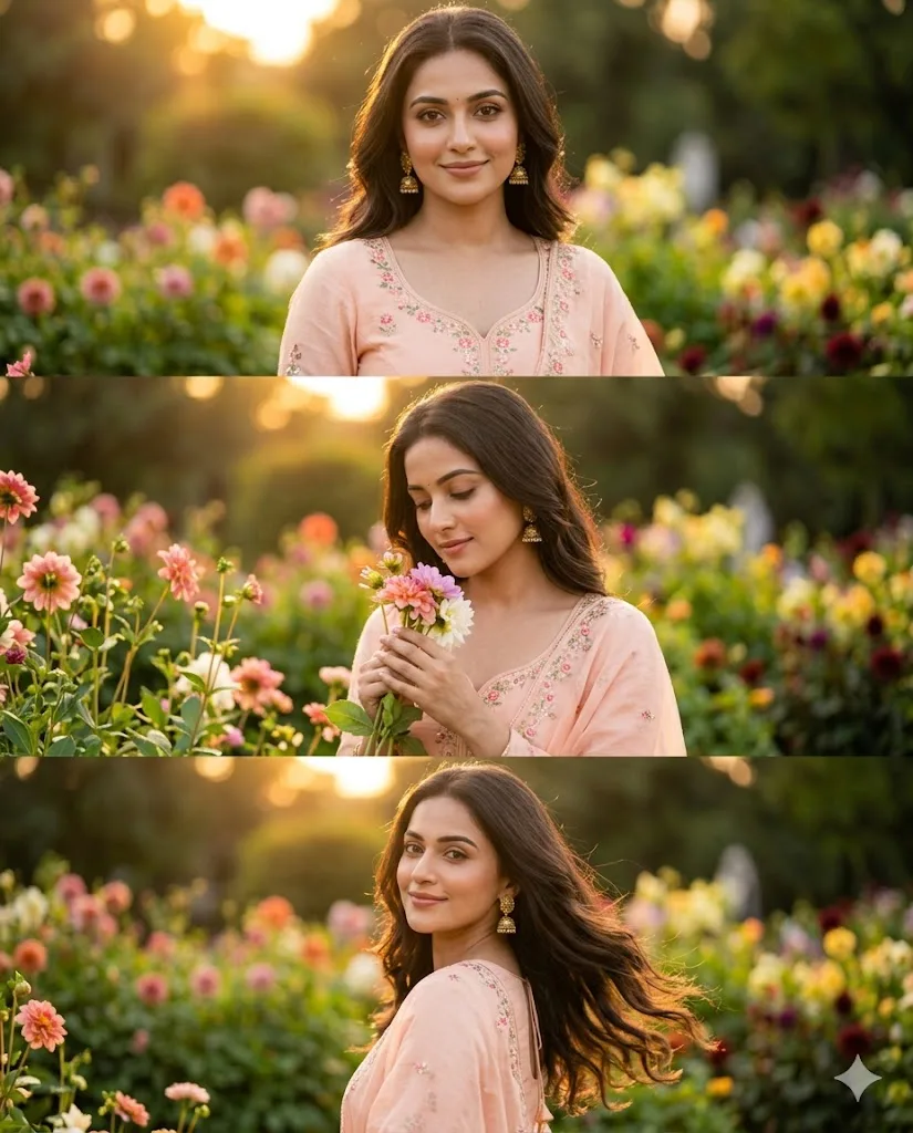 Blooming Garden Triptych