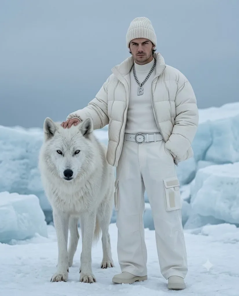 Beanie & White Wolf