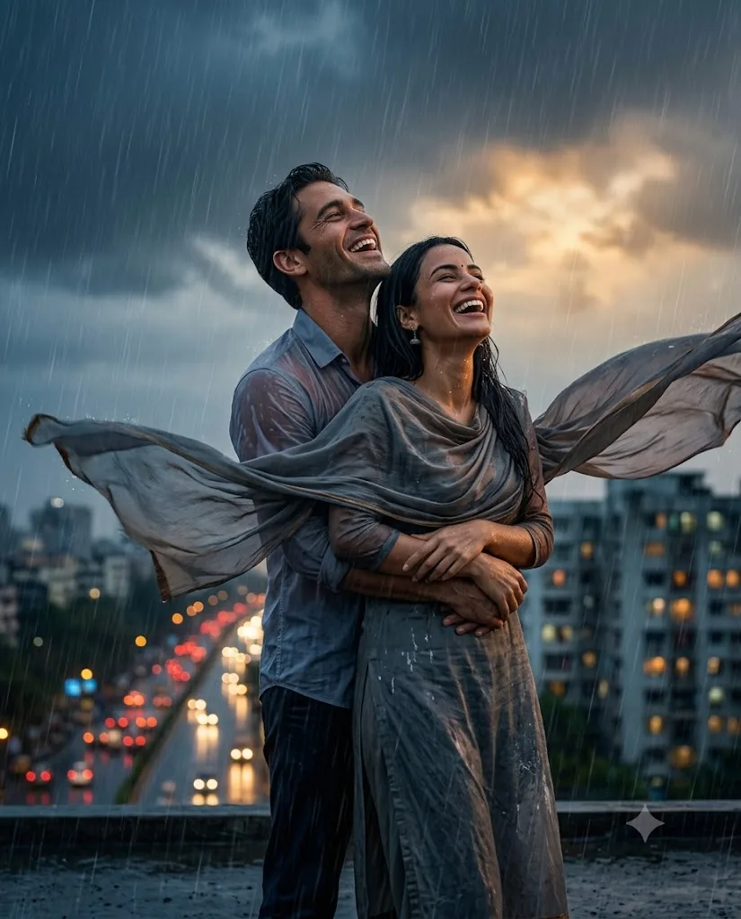 Monsoon Rooftop Romance