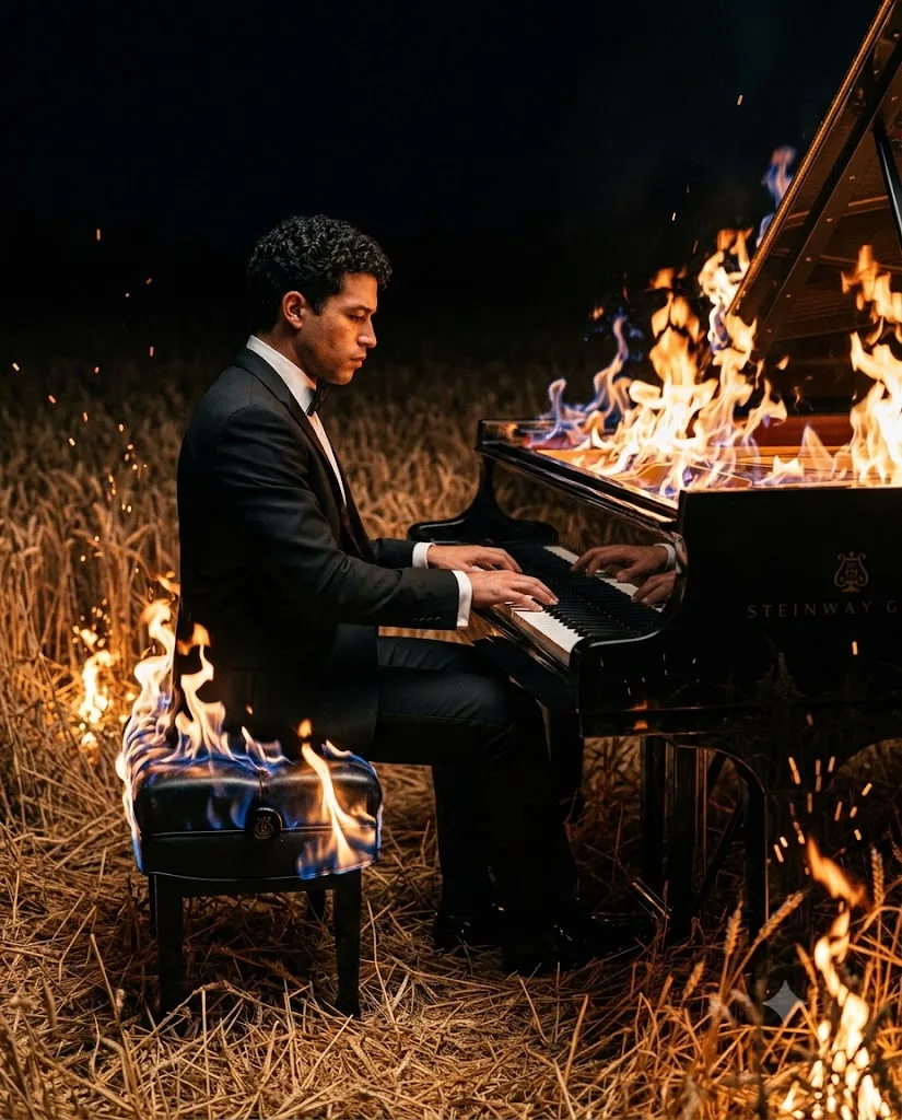 Burning Piano Recital
