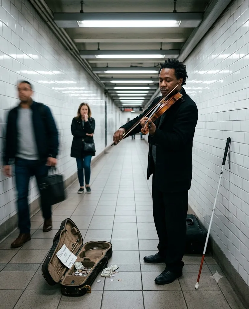 Blind Violinist Subway