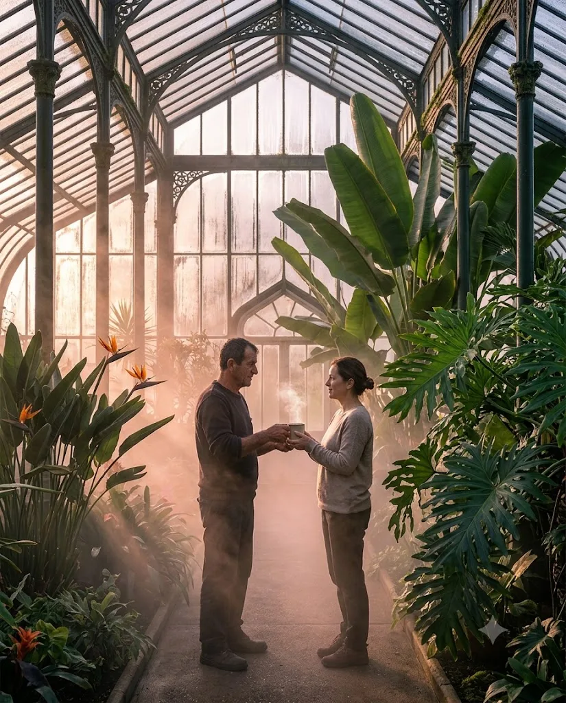 Greenhouse Fog Morning
