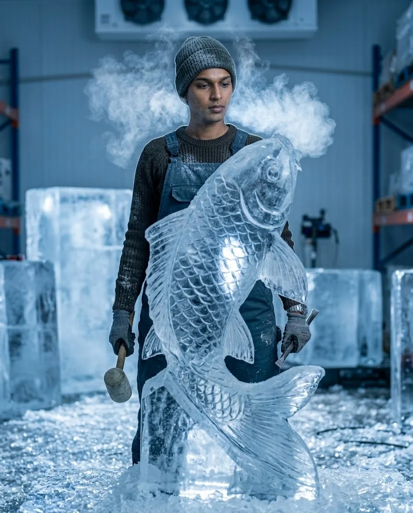 Ice Sculptor Midnight Work