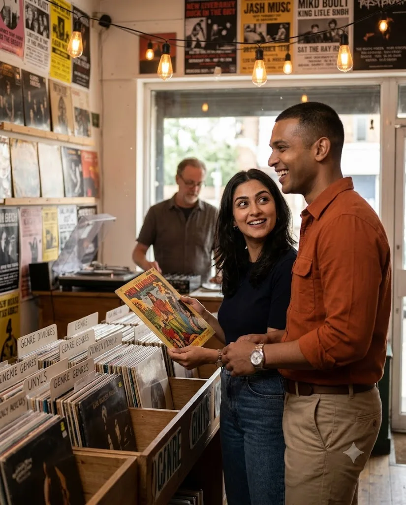 Old Vinyl Record Shop Sunday
